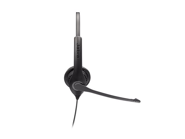 Jabra BIZ 1100 Duo - Headset - on-ear - wired - 3.5 mm jack - black - academic - Certified for Microsoft Teams, Zoom Certified