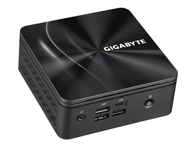 Gigabyte BRIX s GB-BRR5H-4500 (rev. 1.0) - Barebone - Ultra Compact PC Kit 1 x Ryzen 5 4500U / up to 4 GHz - RAM 0 GB - Radeon Graphics - 2.5 Gigabit Ethernet, Bluetooth 5.2