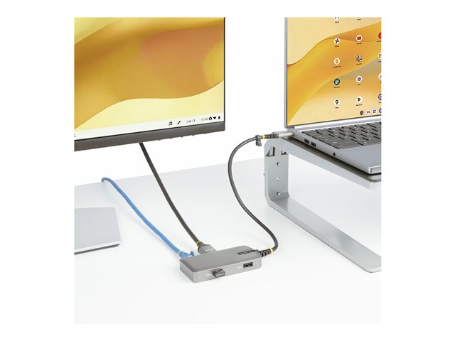 StarTech.com USB-C Multiport Adapter, 4K 60Hz HDMI w/HDR, 2-Port 5Gbps USB 3.0 Hub, 100W Power Delivery Pass-Through, GbE, USB Type C Mini Docking Station, Works with Chromebook certified - Windows, macOS (103B-USBC-MULTIPORT) - Docking station - USB-C / USB4 / Thunderbolt 3 / Thunderbolt 4 - HDMI - 1GbE