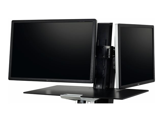 Ergotron - Mounting component (double hinged bow) - for 2 LCD displays - black - screen size: up to 25\"