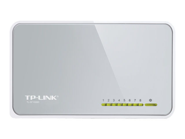 TP-Link TL-SF1008D 8-Port 10/100Mbps Desktop Switch - Switch - 8 x 10/100 - desktop