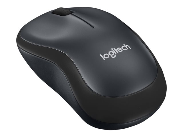 Logitech M220 Silent - Mouse - optical - 3 buttons - wireless - 2.4 GHz - USB wireless receiver - charcoal