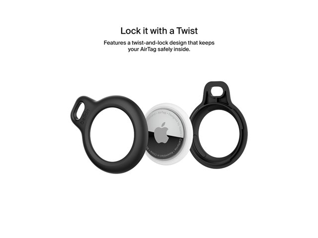 Belkin Secure Holder with Strap for AirTag - Black
