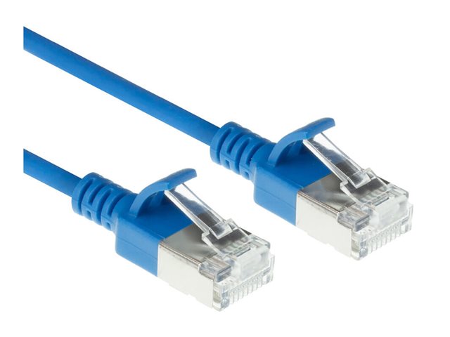CAT6A S/FTP SLIMLINE BU 0.25M. 1 stk