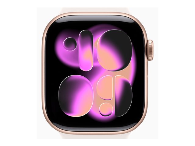 Apple Watch Series 11 GPS 42mm Rose Gold Aluminium Case with Light Blush Sport Band - S/M