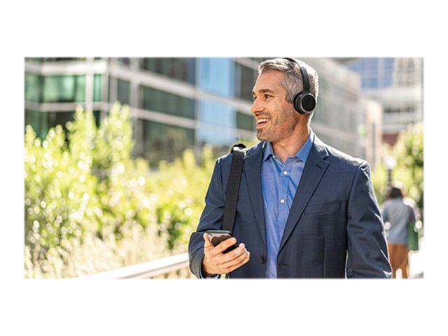 Cisco Headset 730 - Headset - on-ear - Bluetooth - wireless - active noise cancelling - USB, 3.5 mm jack - carbon black