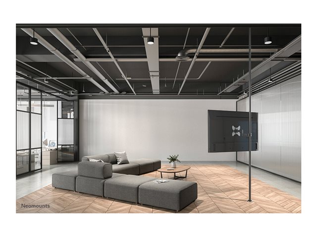Neomounts FL40-450BL12 - Mounting kit (pole mount) - full-motion - for TV - black - screen size: 23\"-42\"
