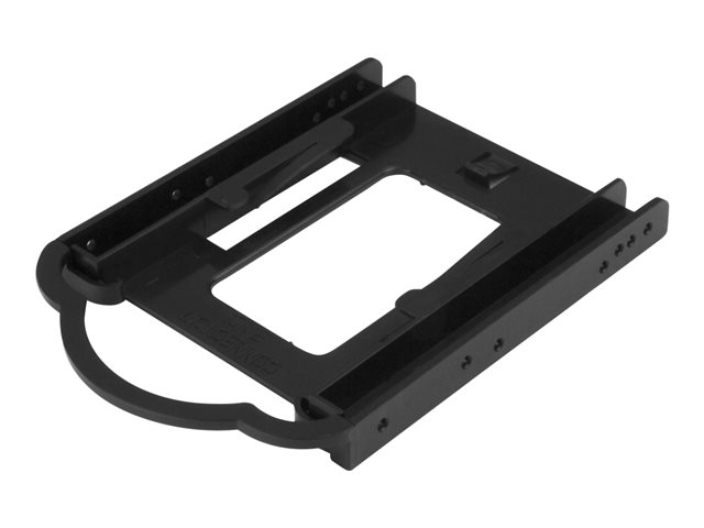 StarTech.com 2.5 SSD/HDD Mounting Bracket for 3.5 Drive Bay - 5 Pack - Tool-less - Hard Drive Mounting Kit (BRACKET125PTP) - Storage bay adapter - 3.5\" to 2.5\" - black (pack of 5)