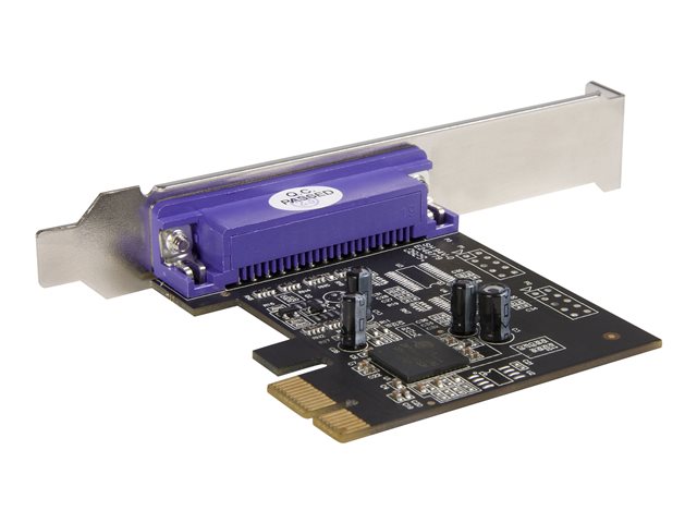 StarTech.com 1 Port PCI Express Dual Profile Parallel Adapter Card - SPP/EPP/ECP - 1x DB25 IEEE 1284 PCIe Parallel Card (PEX1P) - Parallel adapter - PCIe - IEEE 1284