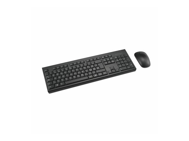 Kensington KM150 EQ - Keyboard and mouse set - full size - wireless - 2.4 GHz - QWERTZ - Swiss - FSC cardboard