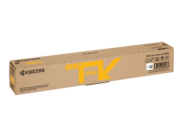 Kyocera TK 8115Y - Yellow - original - toner cartridge - for ECOSYS M8124cidn, M8124cidn/KL3, M8130cidn, M8130cidn/KL2, M8130cidn/KL3