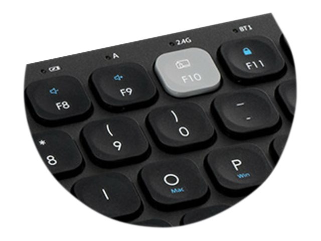 Kensington - Keyboard - wireless - 2.4 GHz, Bluetooth 3.0, Bluetooth 5.0 - Belgium
