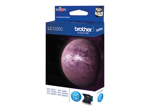 Brother LC1220C - Cyan - original - blister with accoustic / electromagnetic alarm - ink cartridge - for Brother DCP-J525, DCP-J725, DCP-J925, MFC-J430, MFC-J625, MFC-J825, MyMio MFC-J825