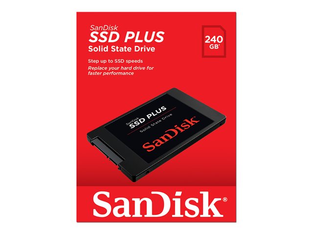 SanDisk SSD PLUS - SSD - 240 GB - internal - 2.5\" - SATA 6Gb/s