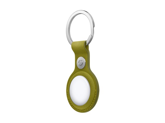 Apple - Case for airtag - microtwill, stainless steel - chartreuse