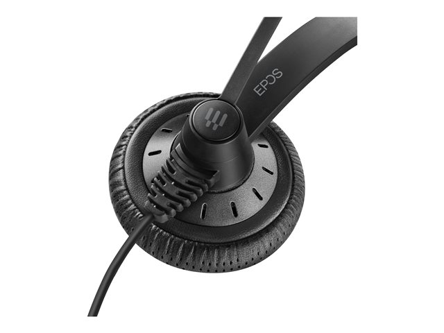EPOS SC 75 USB MS - Headset - on-ear - wired - 3.5 mm jack, USB - black