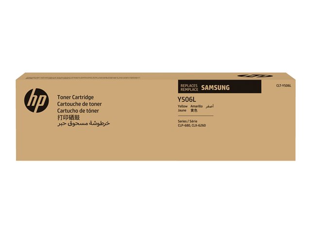 Samsung CLT-Y506L - High Yield - yellow - original - toner cartridge (SU515A) - for Samsung CLP-680DW, CLP-680ND, CLX-6260FD, CLX-6260FR, CLX-6260FW, CLX-6260ND