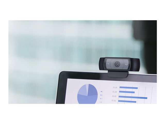 Logitech C920e - Webcam - colour - 720p, 1080p - audio - USB 2.0
