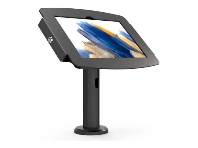 Compulocks Galaxy Tab A8 10.5\" Space Enclosure Tilting Stand 8\" - Stand - for tablet - enclosure tilting kiosk - lockable - high-grade aluminium - black - screen size: 10.5\" - base mount, desk-mountable - for Samsung Galaxy Tab A8 (10.5 in)