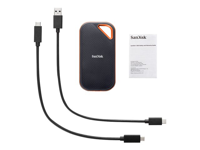 SanDisk Extreme PRO Portable V2 - SSD - 4 TB - external (portable) - USB 3.2 Gen 2x2 - 256-bit AES