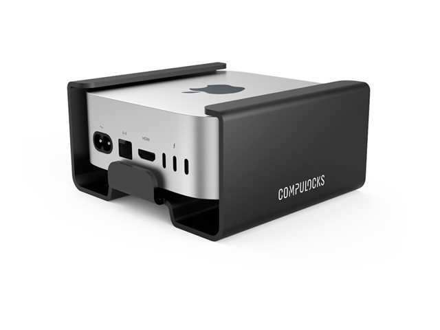 Compulocks Mac Mini Security Mount - System security mounting kit - wall mountable, desk mountable, under-desk mountable, on-the-monitor mountable - black