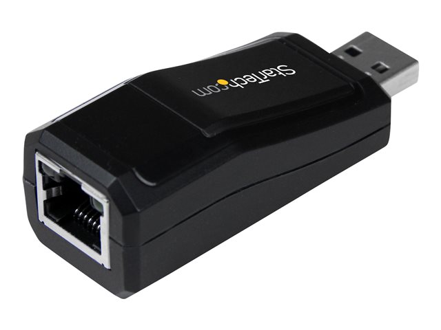 StarTech.com USB 3.0 to Gigabit Ethernet NIC Network Adapter - 10/100/100 Mbps Network Adapter - USB to Ethernet LAN Adapter - USB to RJ45 (USB31000NDS) - Network adapter - USB 3.0 - Gigabit Ethernet - black