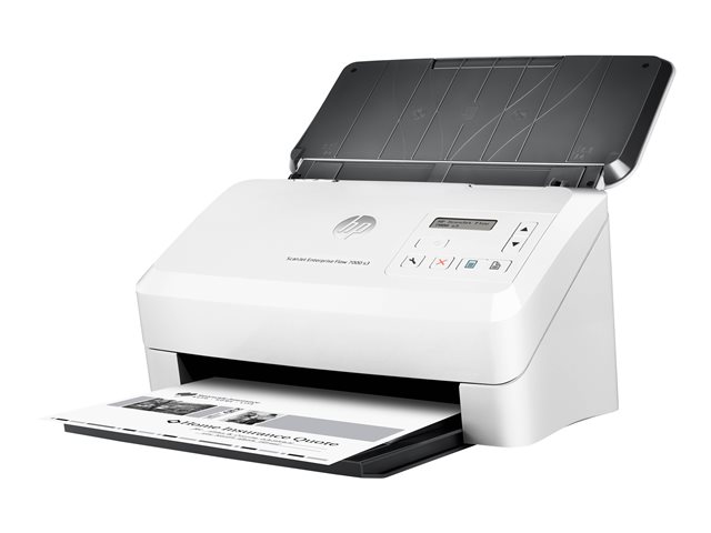 HP ScanJet Enterprise Flow 7000 s3 Sheet-feed Scanner - Document scanner - Duplex - 216 x 3100 mm - 600 dpi x 600 dpi - up to 75 ppm (mono) - ADF (80 sheets) - up to 7500 scans per day - USB 3.0, USB 2.0
