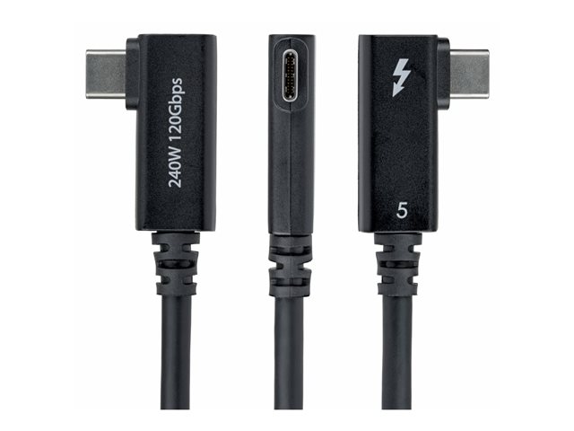 0.8m Right Angle Thunderbolt 5 Cable