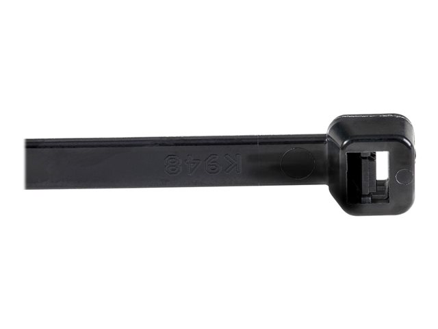 StarTech.com 8\"(20cm) Cable Ties, 2-1/8\"(55mm) Dia, 50lb(22kg) Tensile Strength, Nylon Self Locking Zip Ties, UL Listed, 1000 Pack, Black (CBMZT8BK) - Cable tie - 20.32 cm - black - TAA Compliant (pack of 1000)