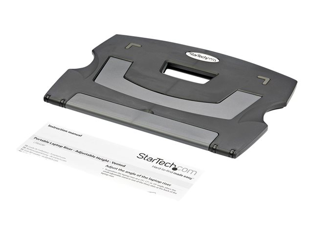 StarTech.com Portable Laptop Stand - Adjustable Laptop Stand - Ergonomic Laptop Desk Stand - Laptop Riser for Desk (LTRISERP) - Notebook / tablet stand - desktop - 9\" - 13\"