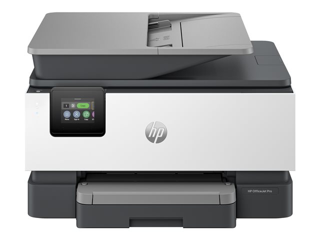 HP Officejet Pro 9120b All-in-One - Multifunction printer - colour - ink-jet - Legal (216 x 356 mm) (original) - A4/Legal (media) - up to 19 ppm (copying) - up to 20 ppm (printing) - 250 sheets - 33.6 Kbps - USB 2.0, LAN, Wi-Fi(n), USB host