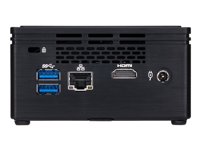 Gigabyte BRIX GB-BPCE-3350C (rev. 1.0) - Barebone - Ultra Compact PC Kit 1 x Celeron N3350 / up to 2.4 GHz - RAM 0 GB - HD Graphics 500 - Gigabit Ethernet