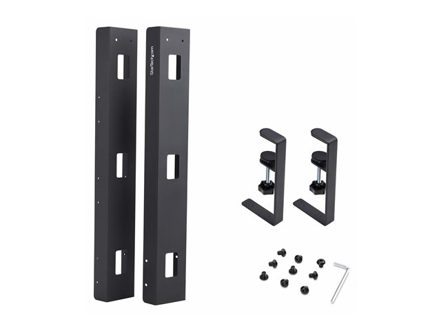 StarTech.com Under Desk Cable Management Tray, Clamp-on Installation - Cable management tray - under-desk mountable - black - 80 cm