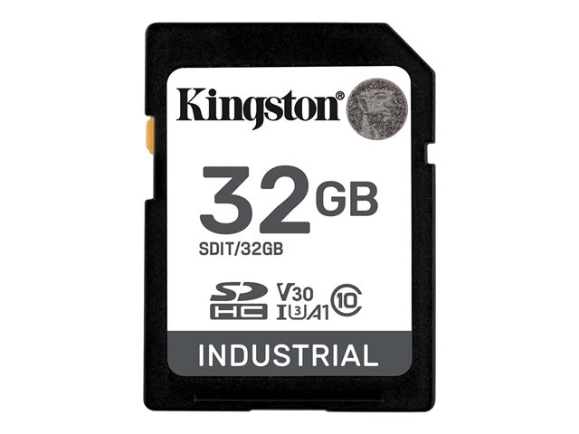 Kingston Industrial - Flash memory card - 32 GB - A1 / Video Class V30 / UHS-I U3 / Class10 - microSDHC UHS-I
