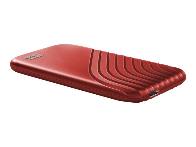 WD My Passport SSD WDBAGF0020BRD - SSD - encrypted - 2 TB - external (portable) - USB 3.2 Gen 2 (USB-C connector) - 256-bit AES - red