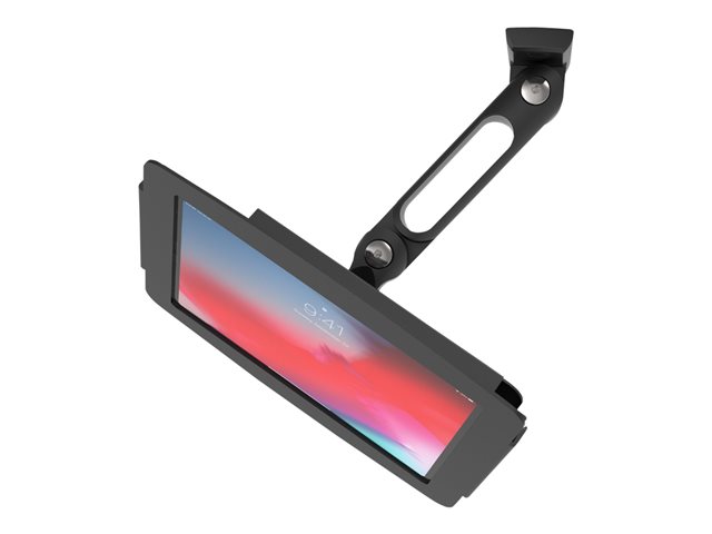 Compulocks iPad Pro 12.9\" (3-6th Gen) Space Enclosure Swing Wall Mount - Enclosure - Anti-Theft - for tablet - lockable - high-grade aluminium - black - screen size: 12.9\" - wall-mountable, surface mountable, counter top - for Apple 12.9-inch iPad Pr