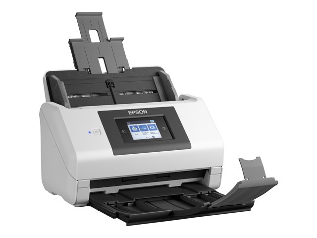 Epson WorkForce DS-780N - Document scanner - Duplex - A4/Legal - 600 dpi x 600 dpi - up to 45 ppm (mono) / up to 45 ppm (colour) - ADF (100 sheets) - up to 5000 scans per day - USB 3.0, Gigabit LAN