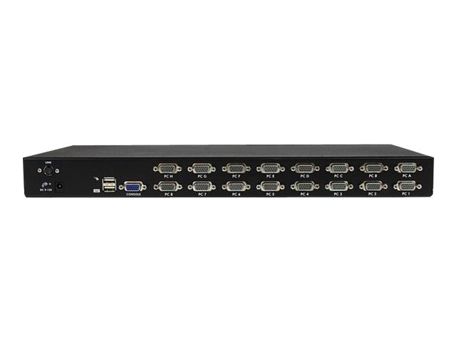 StarTech.com 16 Port 1U Rackmount USB KVM Switch with OSD (SV1631DUSBU) - KVM switch - 16 x KVM port(s) - 1 local user - desktop - for P/N: RK3236BKF, RK4236BKB, RKCONS1701, RKCONS17HD, RKCONS1901, RKCONS1908K, RKCONS1916K