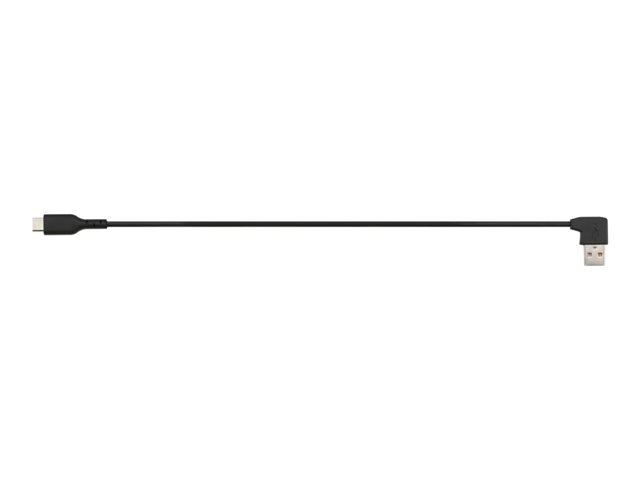 Kensington Charge & Sync USB-C Cable (5-pack) - USB cable - USB (M) angled to 24 pin USB-C (M) straight - USB 2.0 - 20 V - 3 A - 32.7 cm - black (pack of 5)