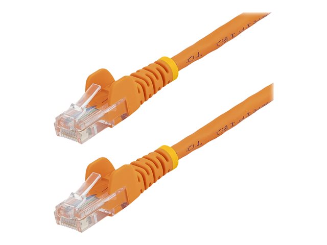StarTech.com 0.5m Orange Cat5e / Cat 5 Snagless Ethernet Patch Cable 0.5 m - Patch cable - RJ-45 (M) to RJ-45 (M) - 50 cm - UTP - CAT 5e - stranded, snagless - orange