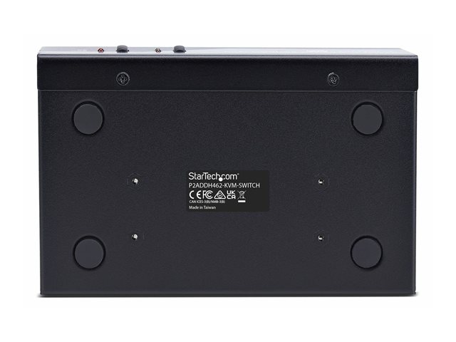 2-Port Dual-Monitor DP+HDMI KVM Switch