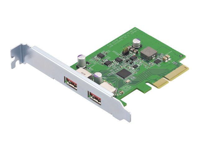 QNAP QXP-10G2U3A - USB adapter - PCIe 2.0 x2 low profile - USB 3.2 Gen 2 x 2 - for QNAP QGD-1600, TS-1232, 1277, 253, 453, 473, 853, 877, 977, TVS-2472, 473, 673, 872, 873