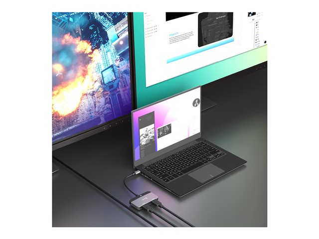 8K USB-C to Dual HDMI Display Adapter
