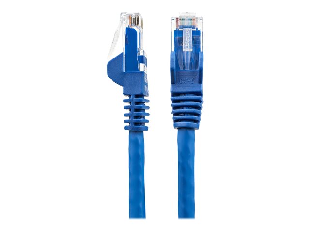 StarTech.com 1m LSZH CAT6 Ethernet Cable, 10 Gigabit Snagless RJ45 100W PoE Network Patch Cord with Strain Relief, CAT 6 10GbE UTP, Blue, Individually Tested/ETL, Low Smoke Zero Halogen - Category 6 - 24AWG (N6LPATCH1MBL) - Patch cable - RJ-45 (M) to