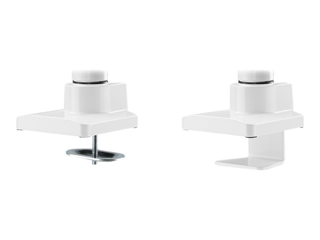 Neomounts NM-D775PLUS - Mounting kit - full-motion - for LCD display - aluminium - white - screen size: 10\"-49\" - clamp mountable, grommet, desk-mountable