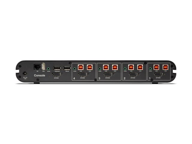 Belkin 4-Port Single Head DP/HDMI to DP/HDMI Video Secure Desktop KVM Switch PP4.0