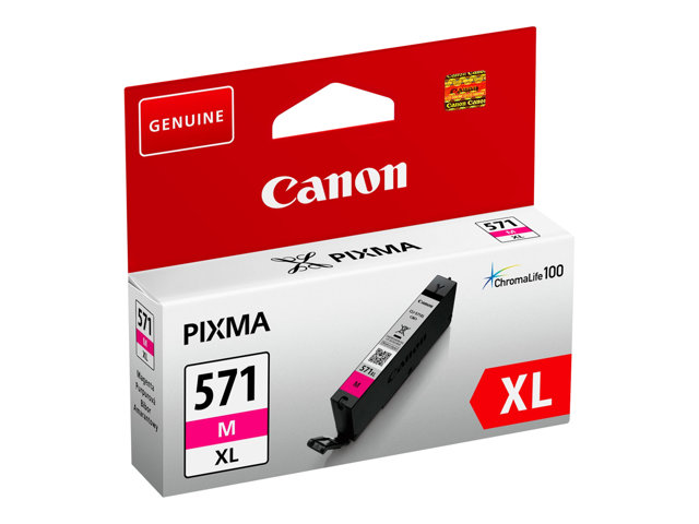 Canon CLI-571M XL - 11 ml - High Yield - magenta - original - ink tank - for PIXMA TS5051, TS5053, TS5055, TS6050, TS6051, TS6052, TS8051, TS8052, TS9050, TS9055