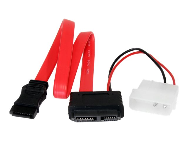36in Slimline SATA to SATA with LP4 Power Cable Adapter