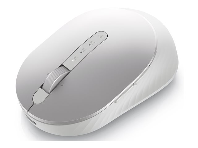 Dell Premier MS7421W - Mouse - optical - 7 buttons - wireless - 2.4 GHz, Bluetooth 5.0 - platinum silver - with 3 years Next Business Day Advanced Exchange Service