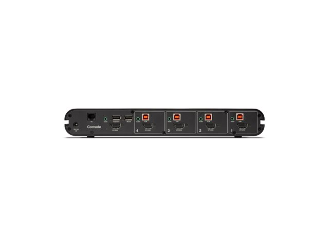 Belkin Universal Secure Single-Head - 2nd Generation - KVM / audio switch - 4 x KVM / audio - 1 local user - desktop